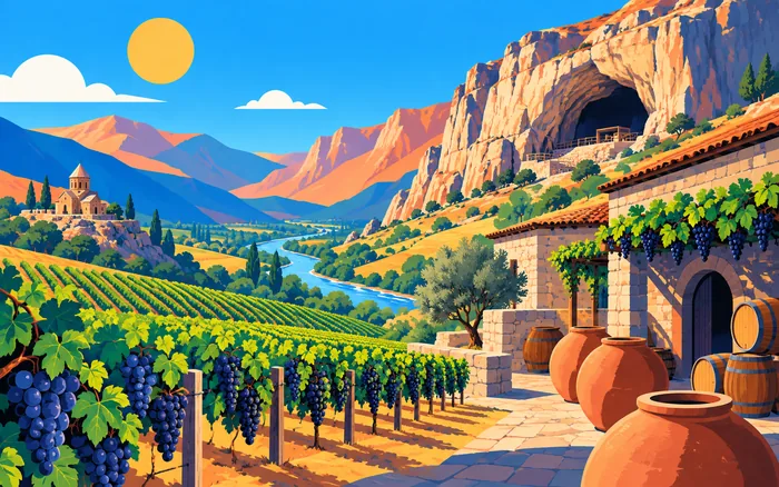 Vineyards near the village of Areni in Vayots Dzor